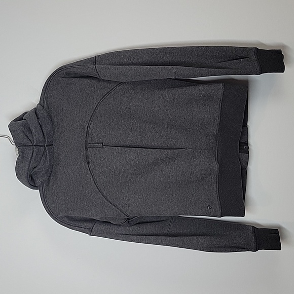 Lululemon charcoal gray sweat jacket Hug It Out - Picture 8 of 9
